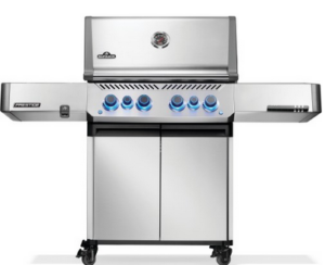 Napoleon Prestige 500 Propangasgrill mit Infrarot-Seiten- und Heckbrenner, Edelstahl - P500VRSIBPSS-DE